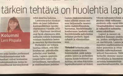 Kunnan tärkein tehtävä on huolehtia lapsista