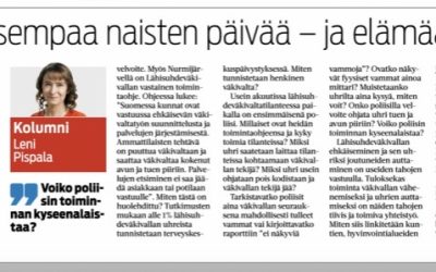 Turvallisempaa naisten päivää – ja elämää